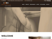 Tablet Screenshot of elementshairstudio.net